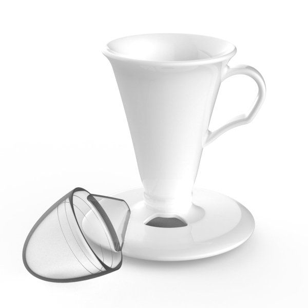 画像4: CONICAL30 Tarachine シングル コーヒードリッパー１杯用 / 有田焼 / 無地ホワイト (4)