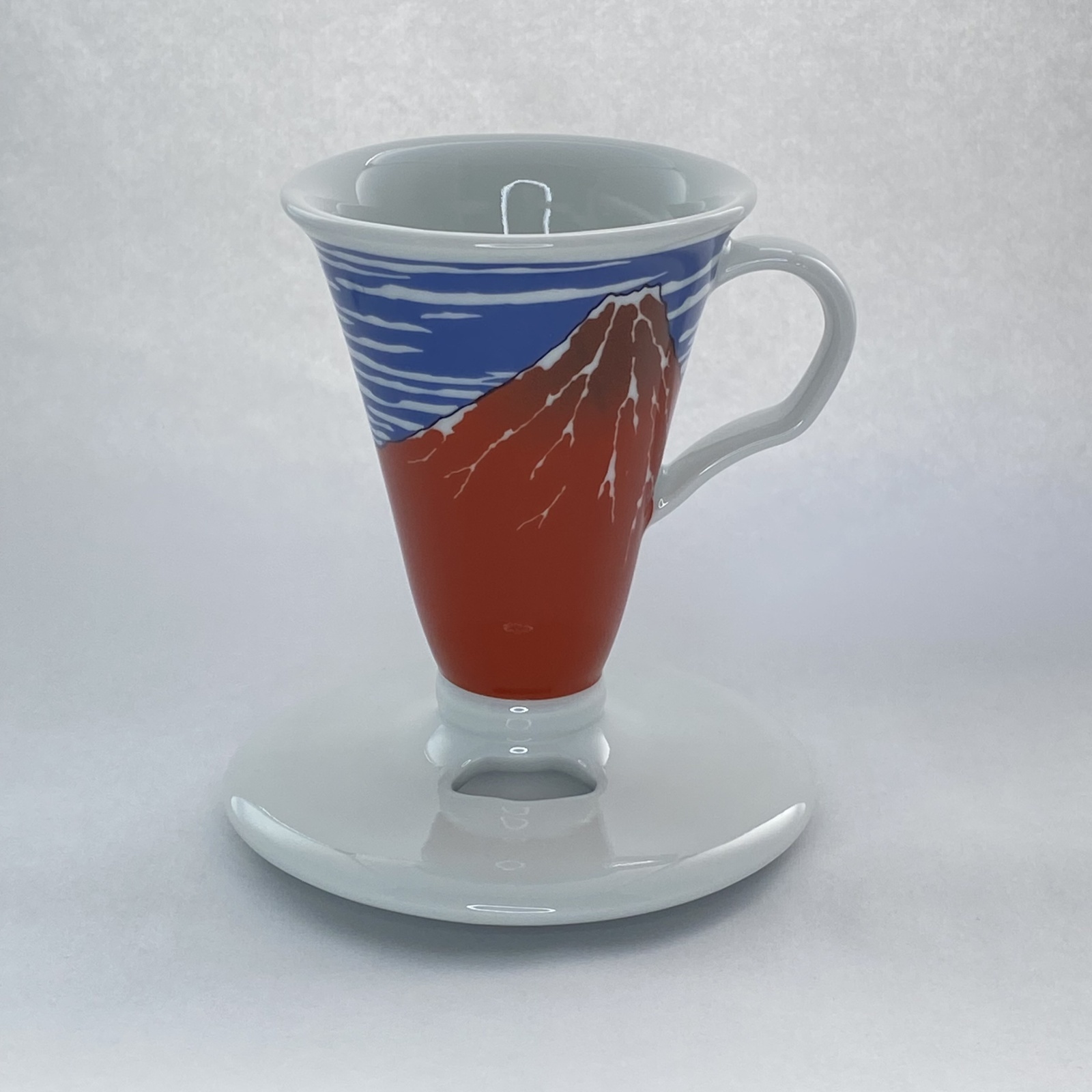 CONICAL30 Tarachine シングル コーヒードリッパー１杯用 / 有田焼 / 葛飾北斎 凱風快晴（赤富士）