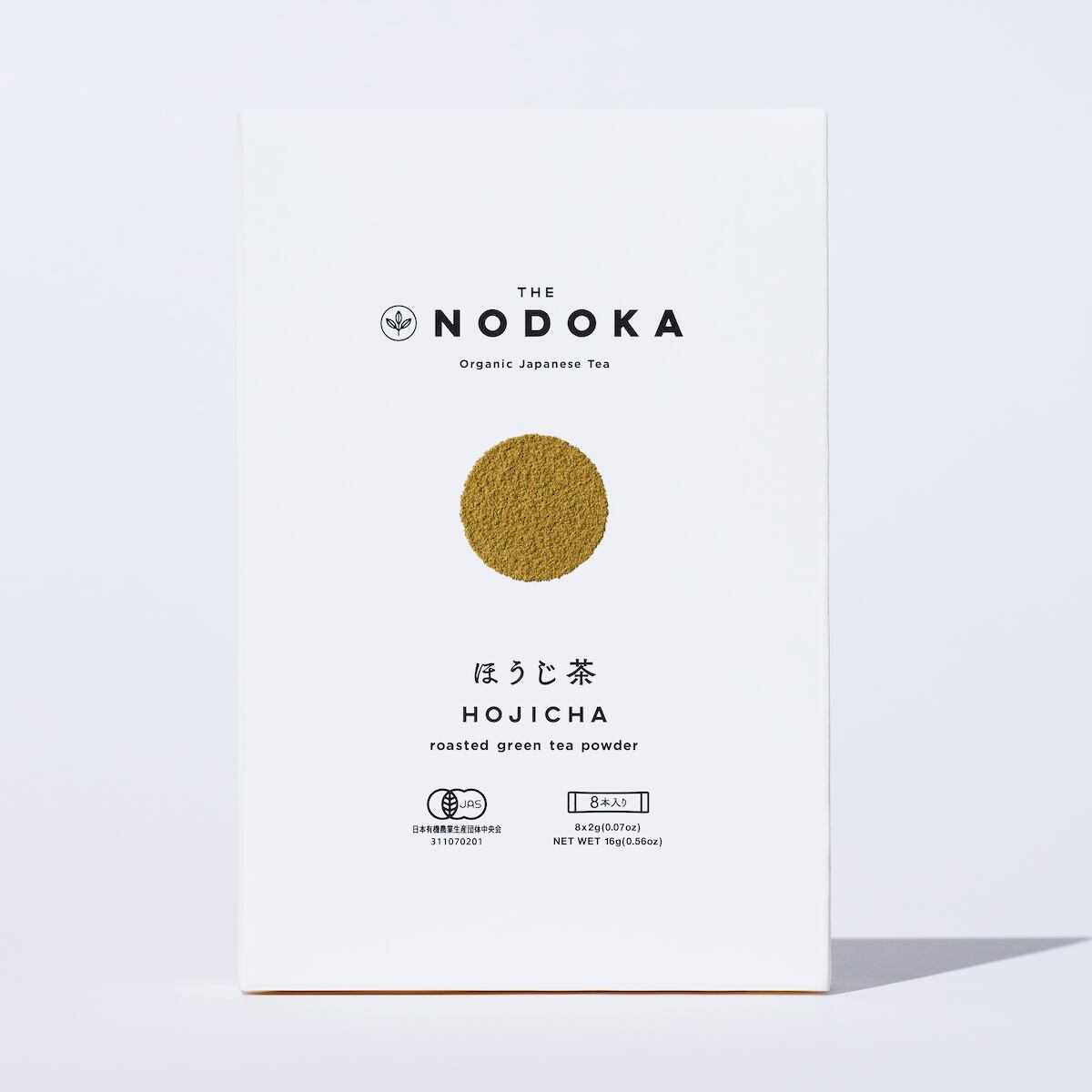 THE NODOKA オーガニックほうじ茶スティックタイプ　2g x 8本【送料無料】